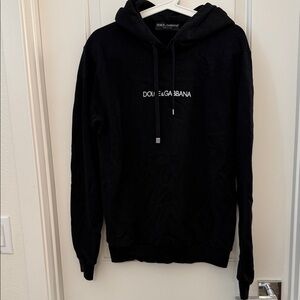 Dolce & Gabbana Black Pullover Hoodie